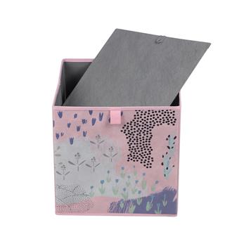 Stoffbox FLOWER PINK-2 im 2er Set in rosa