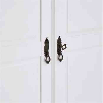Garderobenschrank MÜNCHEN mit 2 Türen, Kiefer weiß/braun
