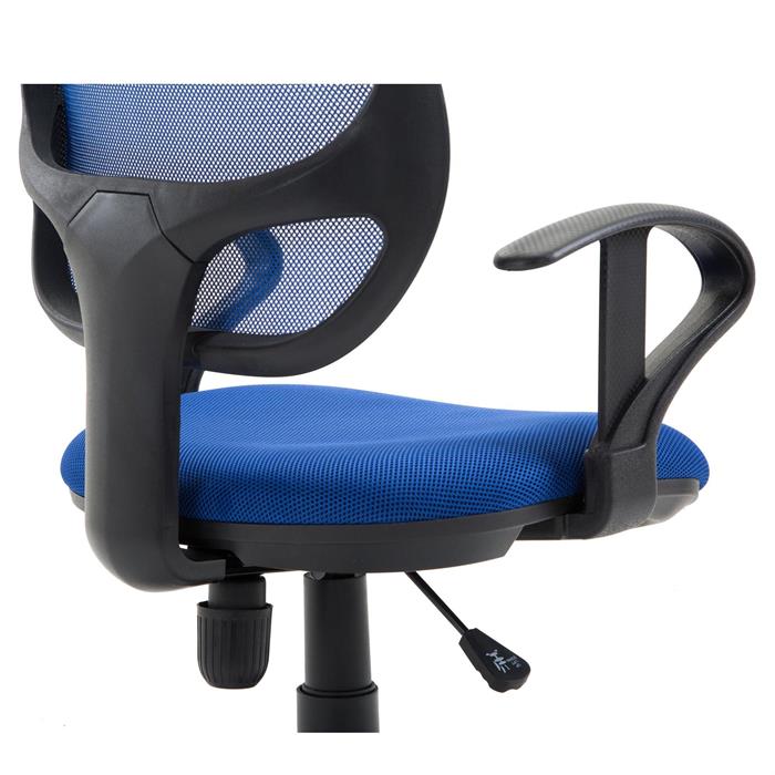 Chaise de bureau à roulettes COOL, bleu