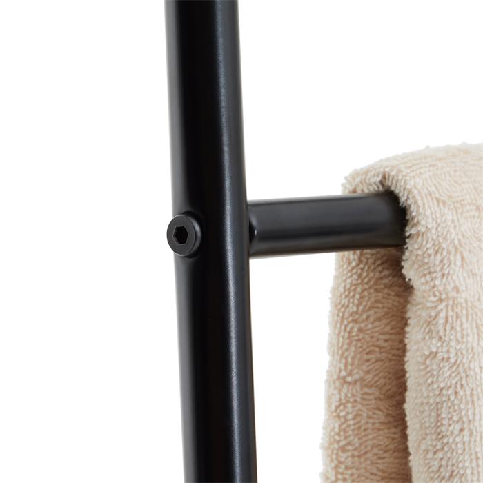 Handtuchhalter CASTEL 5 Stangen in schwarz