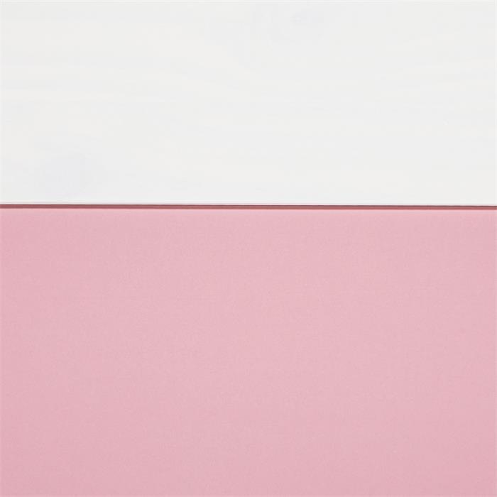 Bett mit Stauraum MIA 90x200 cm, Kiefer in weiß/rosa