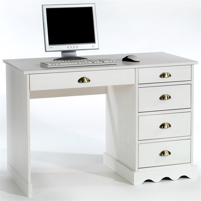 Schreibtisch COLETTE  in der Farbe weiß