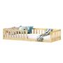 Lit enfant GUSTAVO type Montessori, couchage 90x200 cm, en pin massif naturel