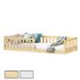 Lit enfant GUSTAVO type Montessori, couchage 90x200 cm, en pin massif